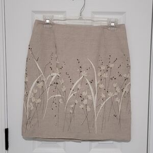 Ann Taylor Loft Tan Skirt (Sz 8P)